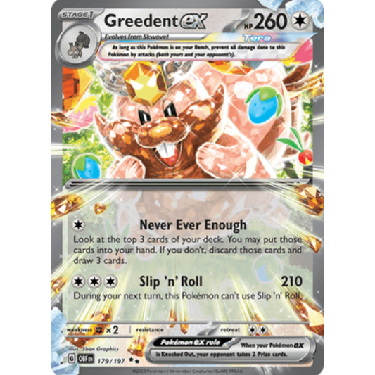 Greedent ex (179/197) [Scarlet & Violet: Obsidian Flames]