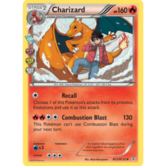 Charizard RC5/RC32  - Holofoil Generations Radiant Collection - Uncommon