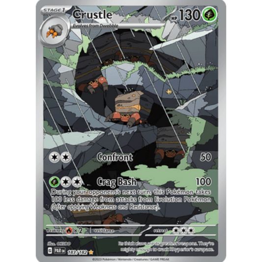 Crustle 183/182  - Holofoil SV04 Paradox Rift - Illustration Rare