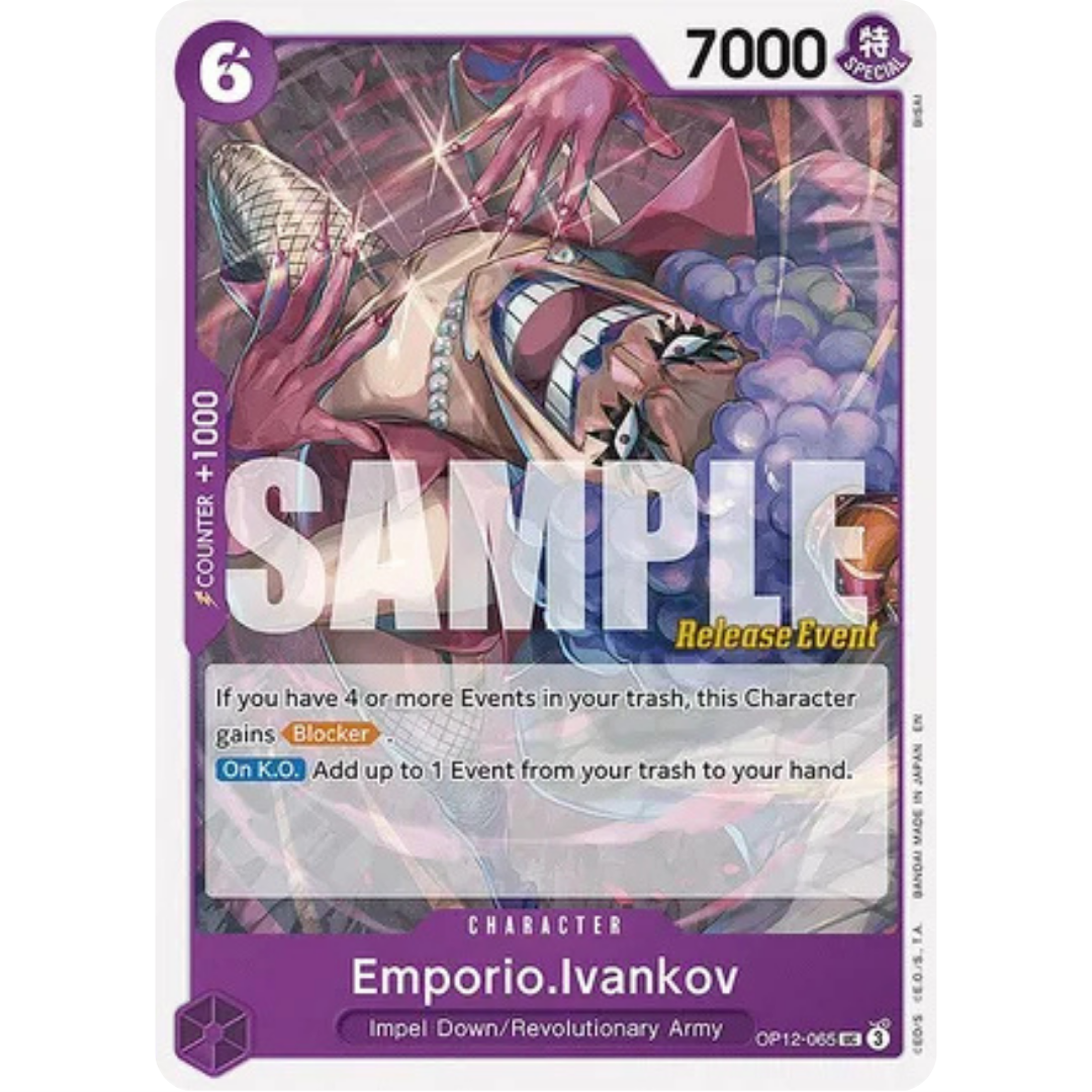 Emporio.Ivankov (065) (OP12-065) - Legacy of the Master Release Event Cards