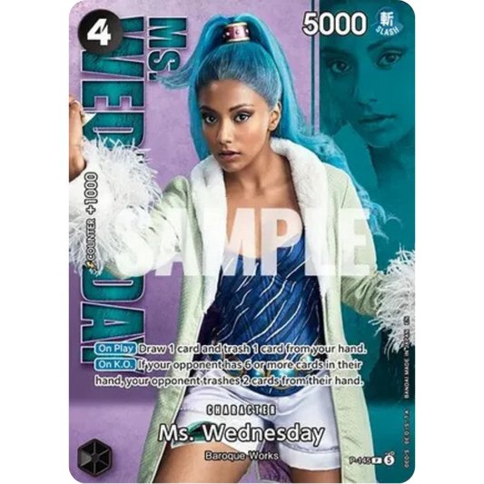 Ms. Wednesday - P-145 (Premium Card Collection -Live Action Edition Vol.2 Baroque Works-) (P-145) - One Piece Promotion Cards Foil