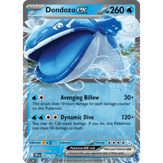 Dondozo ex 066/182  - Holofoil SV10 Destined Rivals - Double Rare