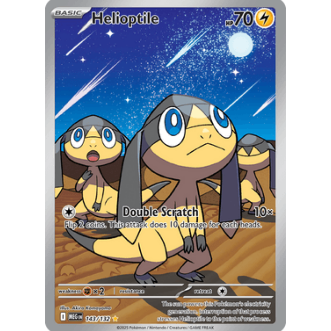 Helioptile 143/132  - Holofoil ME01 Mega Evolution - Illustration Rare