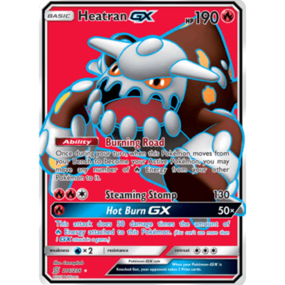 Heatran GX (Full Art)  - Holofoil SM  Unified Minds - Ultra Rare