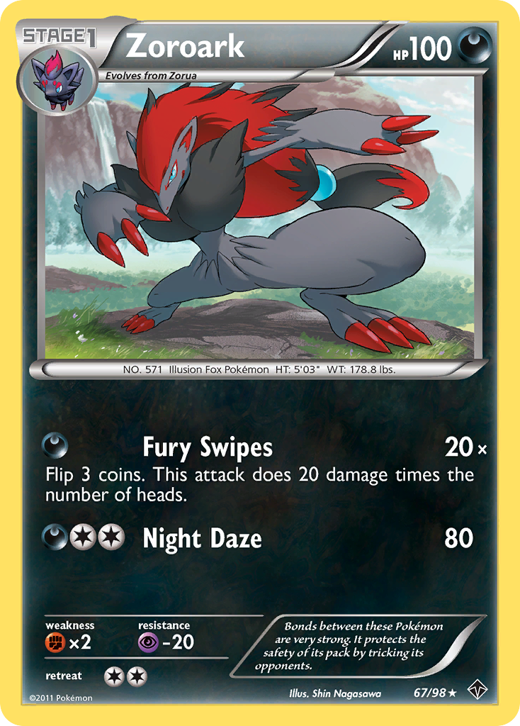 Zoroark 067  - Holofoil Emerging Powers - Holo Rare