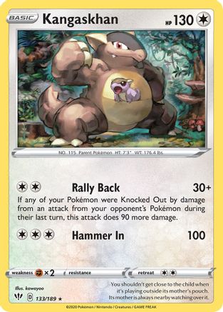 Kangaskhan - 133/189/189  Deck Exclusives - Rare