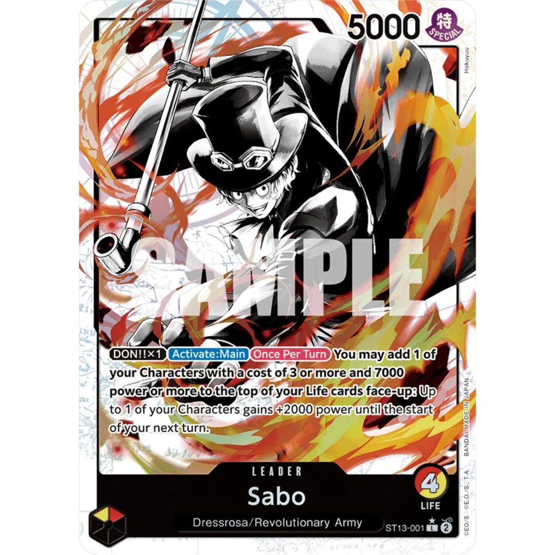 Sabo (001) (Parallel) (ST13-001) - Ultra Deck: The Three Brothers Foil
