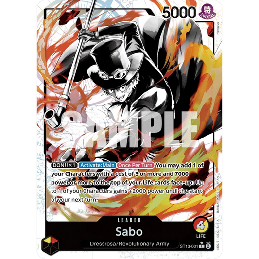 Sabo (001) (Parallel) (ST13-001) - Ultra Deck: The Three Brothers Foil