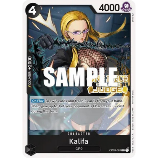 Kalifa (Judge Pack Vol. 2) (OP03-081) - One Piece Promotion Cards Foil