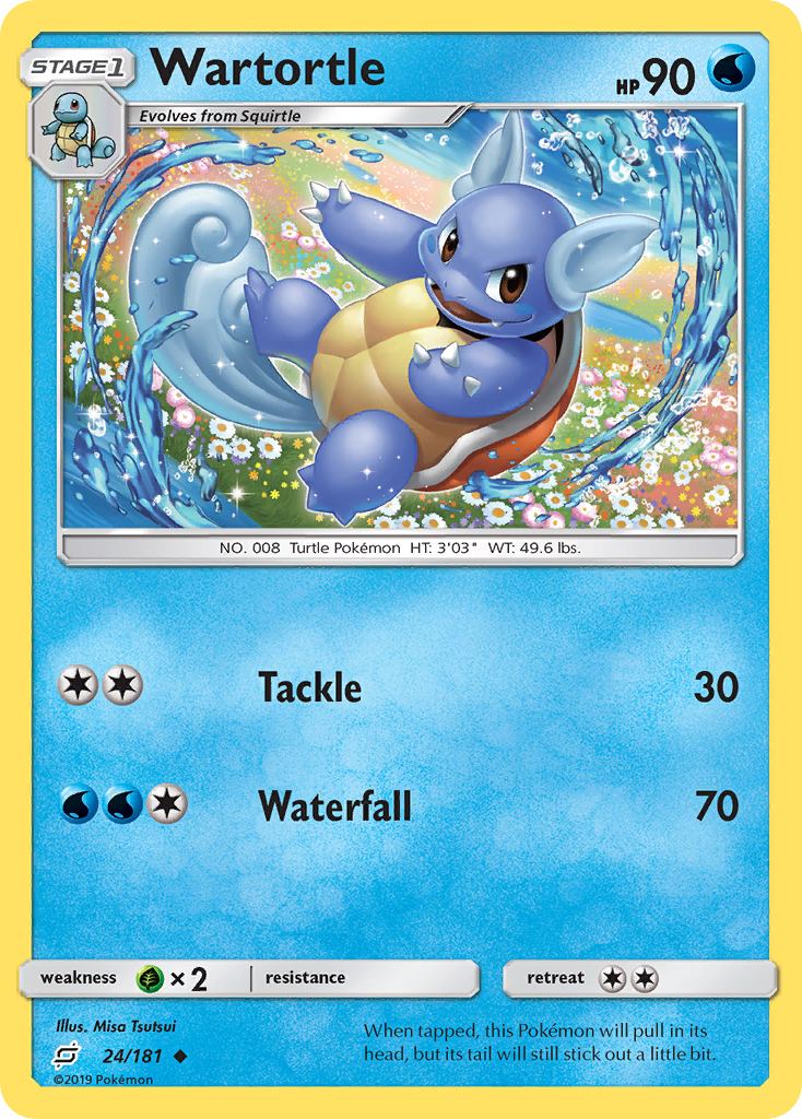 Wartortle 024  SM  Team Up - Uncommon