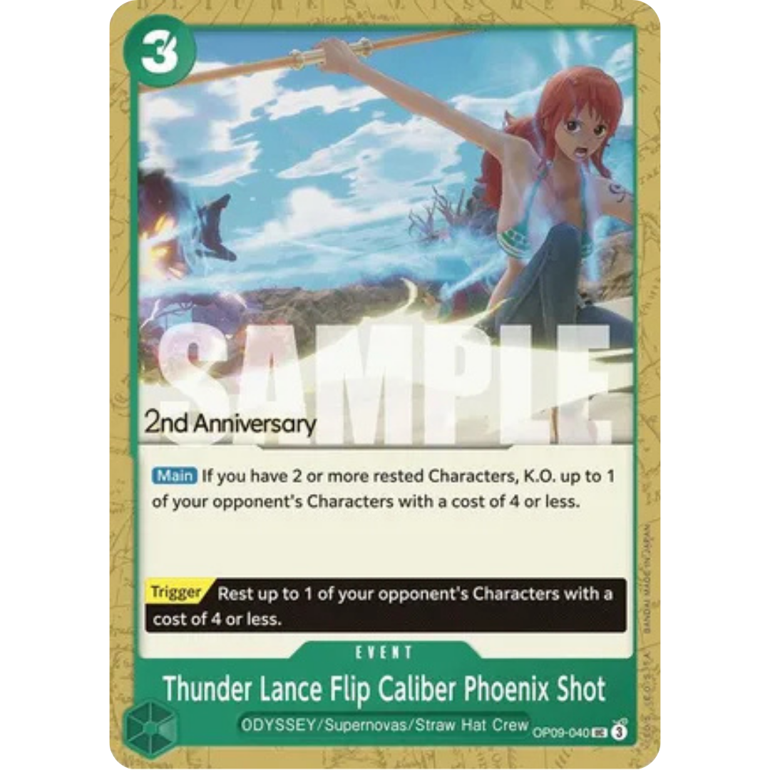 Thunder Lance Flip Caliber Phoenix Shot (OP09-040) - Emperors in the New World: 2nd Anniversary Tournament Cards