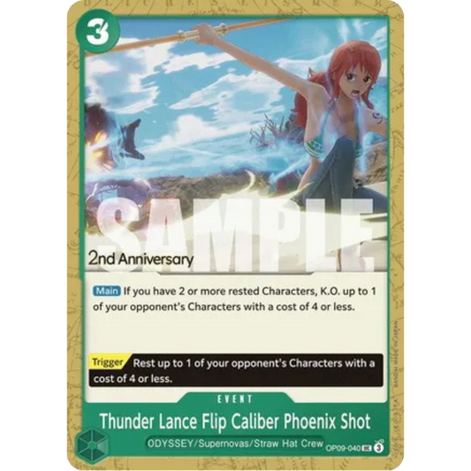 Thunder Lance Flip Caliber Phoenix Shot (OP09-040) - Emperors in the New World: 2nd Anniversary Tournament Cards