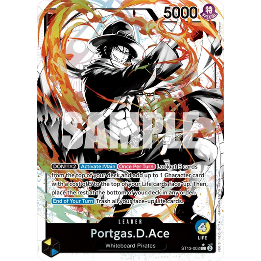 Portgas.D.Ace (002) (Parallel) (ST13-002) - Ultra Deck: The Three Brothers Foil