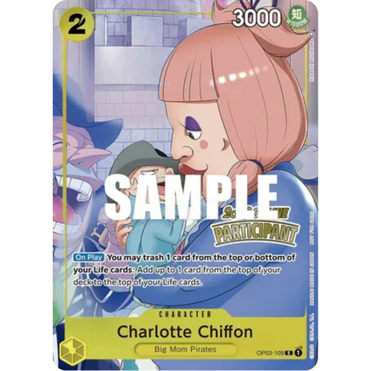 Charlotte Chiffon (Online Regional 2023) [Participant] (OP03-109) - One Piece Promotion Cards Foil
