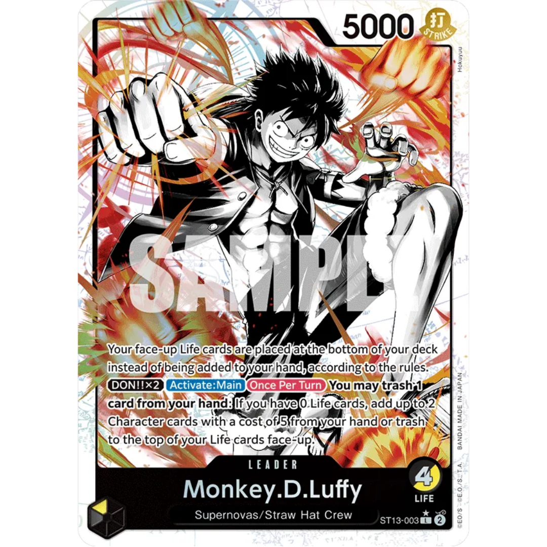 Monkey.D.Luffy (003) (Parallel) (ST13-003) - Ultra Deck: The Three Brothers Foil