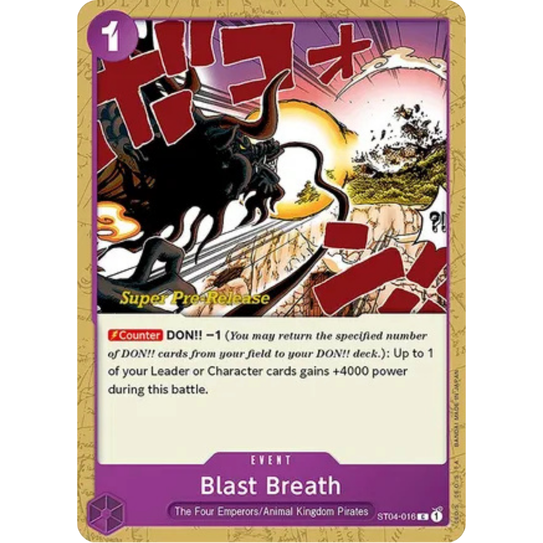Blast Breath (ST04-016) - Super Pre-Release Starter Deck 4: Animal Kingdom Pirates