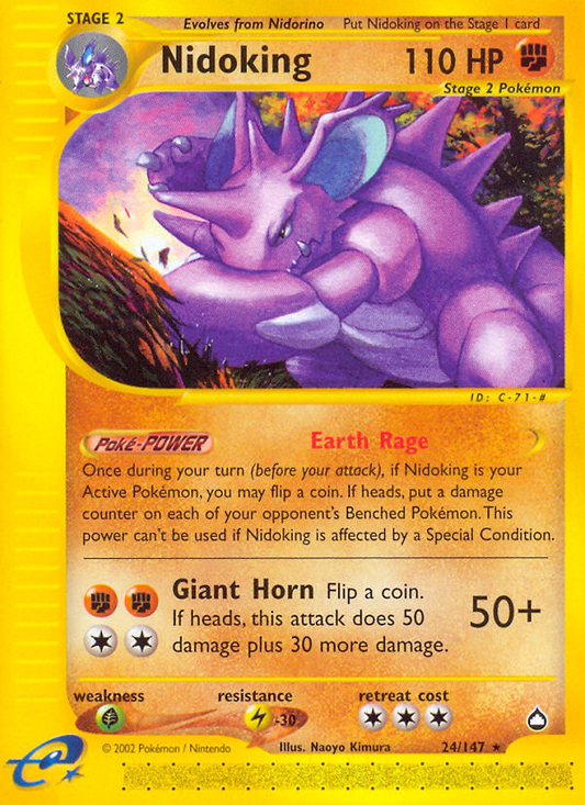 Nidoking (24) 024/147  Aquapolis - Rare