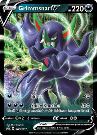 Grimmsnarl V SWSH057  - Holofoil SWSH Sword & Shield Promo Cards - Promo