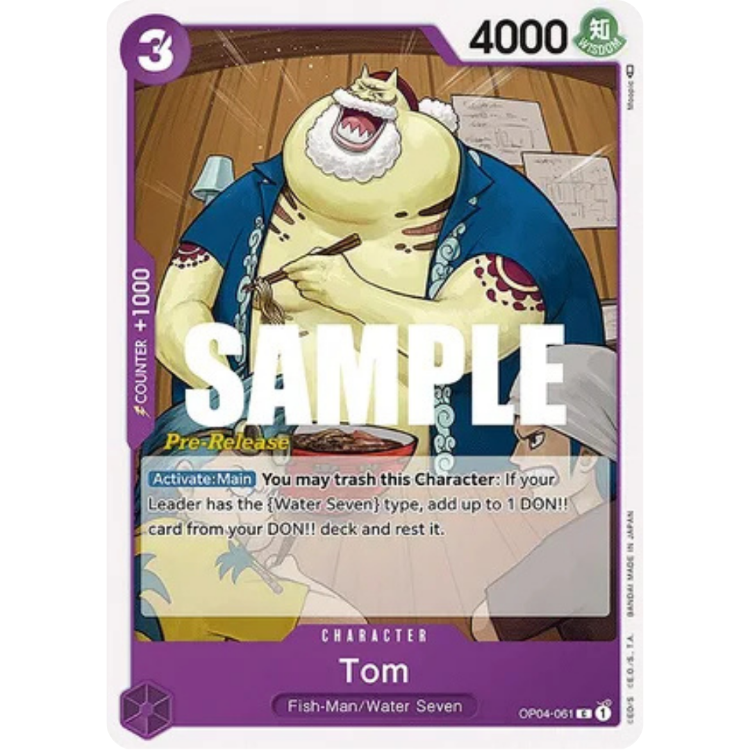 Tom (OP04-061) - Kingdoms of Intrigue Pre-Release Cards