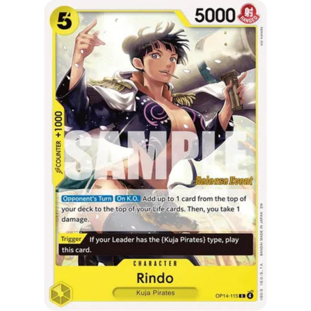Rindo (OP14-115) - The Azure Sea's Seven Release Event Cards
