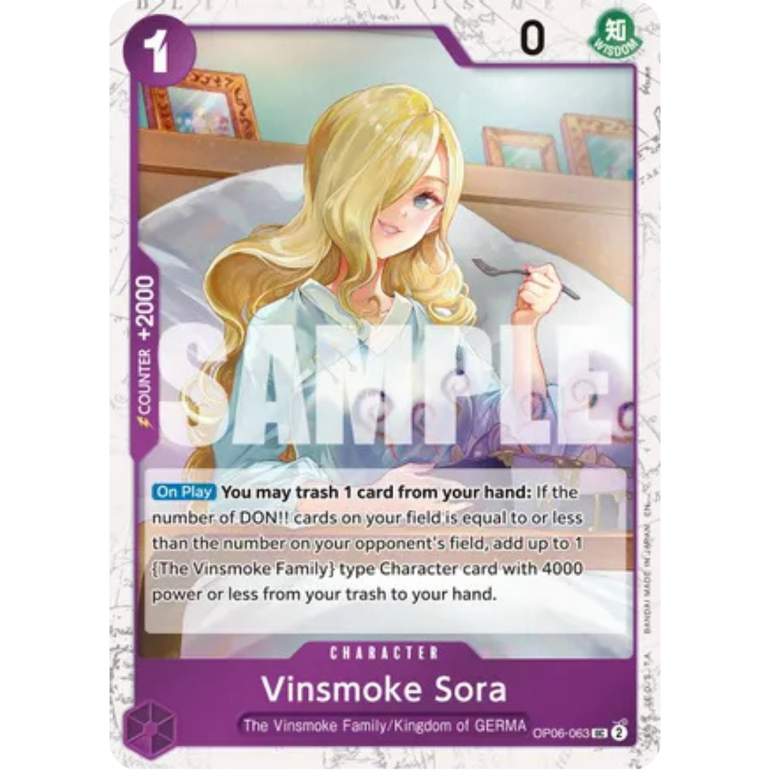 Vinsmoke Sora (Pirate Foil) (OP06-063) - Premium Booster -The Best- Vol. 2 Foil