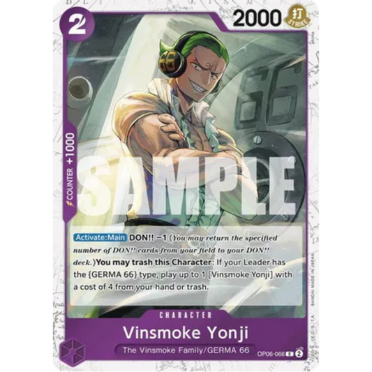 Vinsmoke Yonji (OP06-066) (Jolly Roger Foil) (OP06-066) - Premium Booster -The Best- Foil