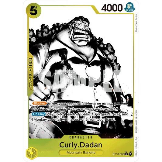 Curly.Dadan (Parallel) (ST13-006) - Ultra Deck: The Three Brothers Foil