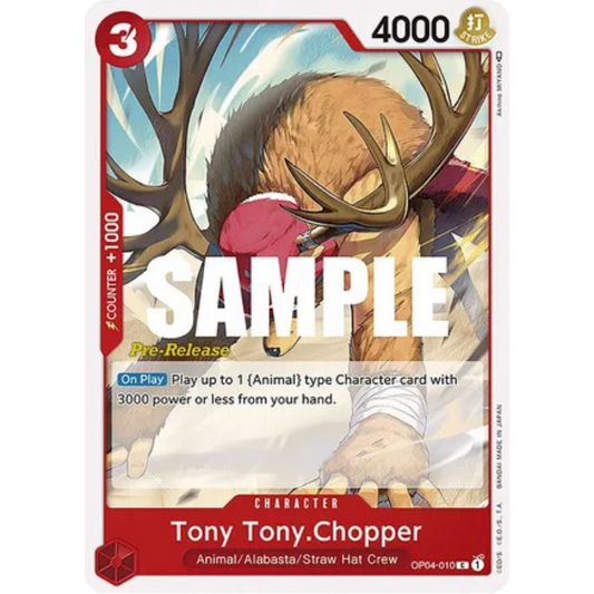 Tony Tony.Chopper (OP04-010) - Kingdoms of Intrigue Pre-Release Cards