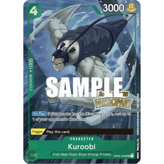 Kuroobi (Offline Regional 2023) [Participant] (OP03-026) - One Piece Promotion Cards Foil