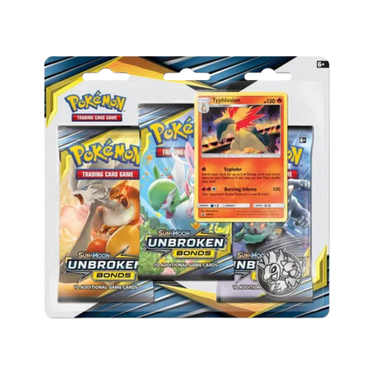Unbroken Bonds 3 Pack Blister [Typhlosion]