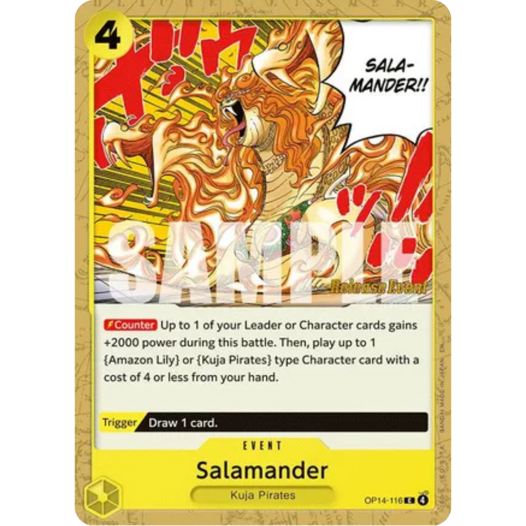 Salamander (OP14-116) - The Azure Sea's Seven Release Event Cards
