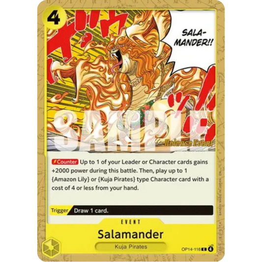 Salamander (OP14-116) - The Azure Sea's Seven Release Event Cards