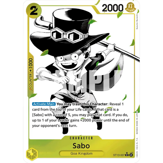 Sabo (007) (Parallel) (ST13-007) - Ultra Deck: The Three Brothers Foil