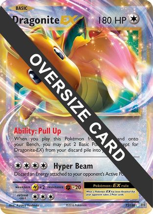 Dragonite EX - 72/108/108  - Holofoil Jumbo Cards - Promo