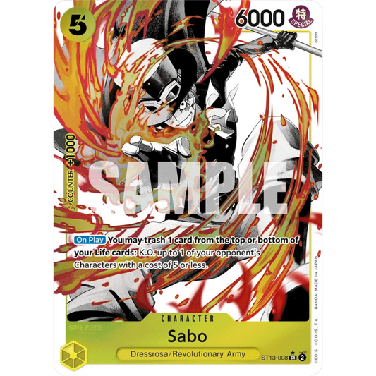 Sabo (008) (Parallel) (ST13-008) - Ultra Deck: The Three Brothers Foil
