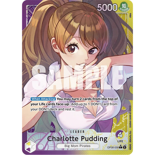 Charlotte Pudding (058) (Parallel) (OP08-058) - Two Legends Foil