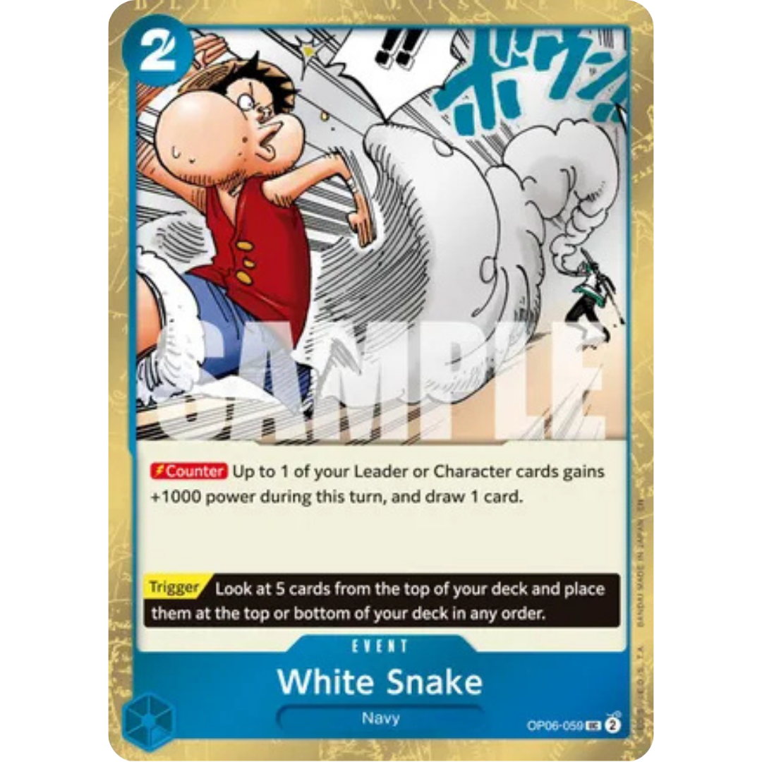 White Snake (Pirate Foil) (OP06-059) - Premium Booster -The Best- Vol. 2 Foil