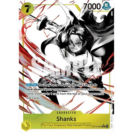 Shanks (Parallel) (ST13-009) - Ultra Deck: The Three Brothers Foil
