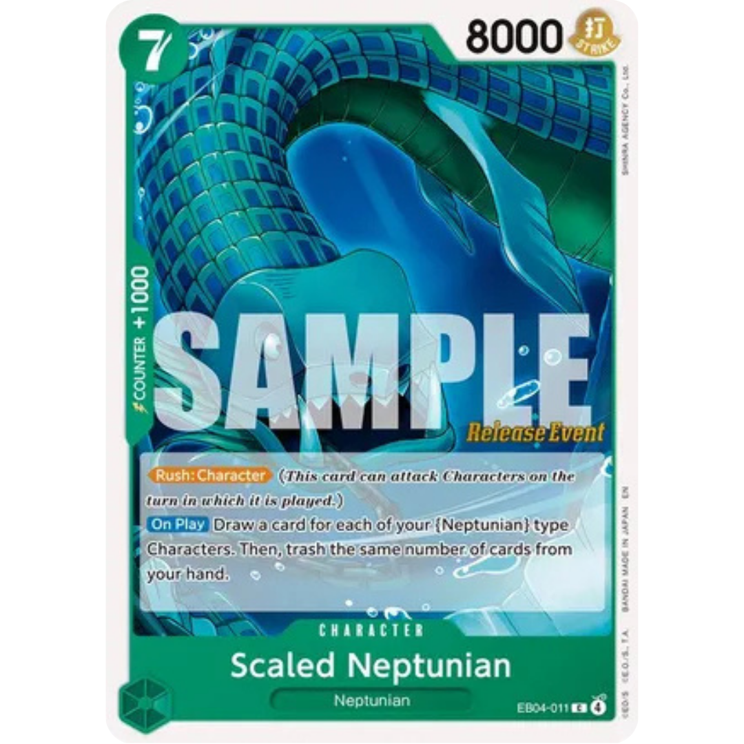 Scaled Neptunian (EB04-011) - The Azure Sea's Seven Release Event Cards