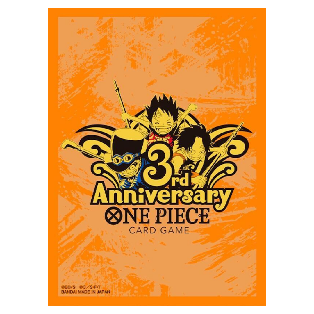 One Piece Official Card Sleeve Japanese 3rd Anniversary