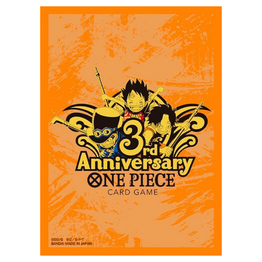 One Piece Official Card Sleeve Japanese 3rd Anniversary