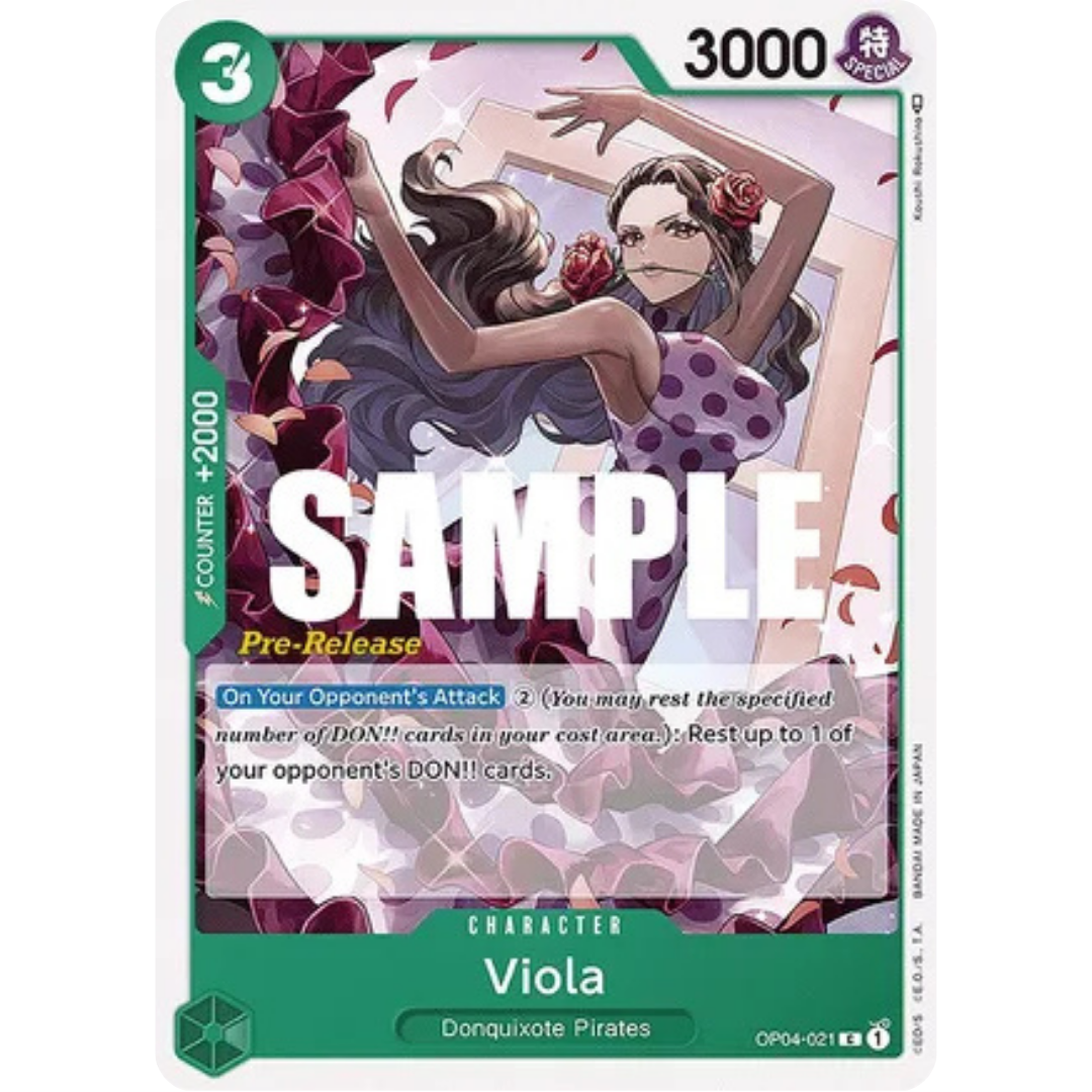 Viola (OP04-021) - Kingdoms of Intrigue Pre-Release Cards