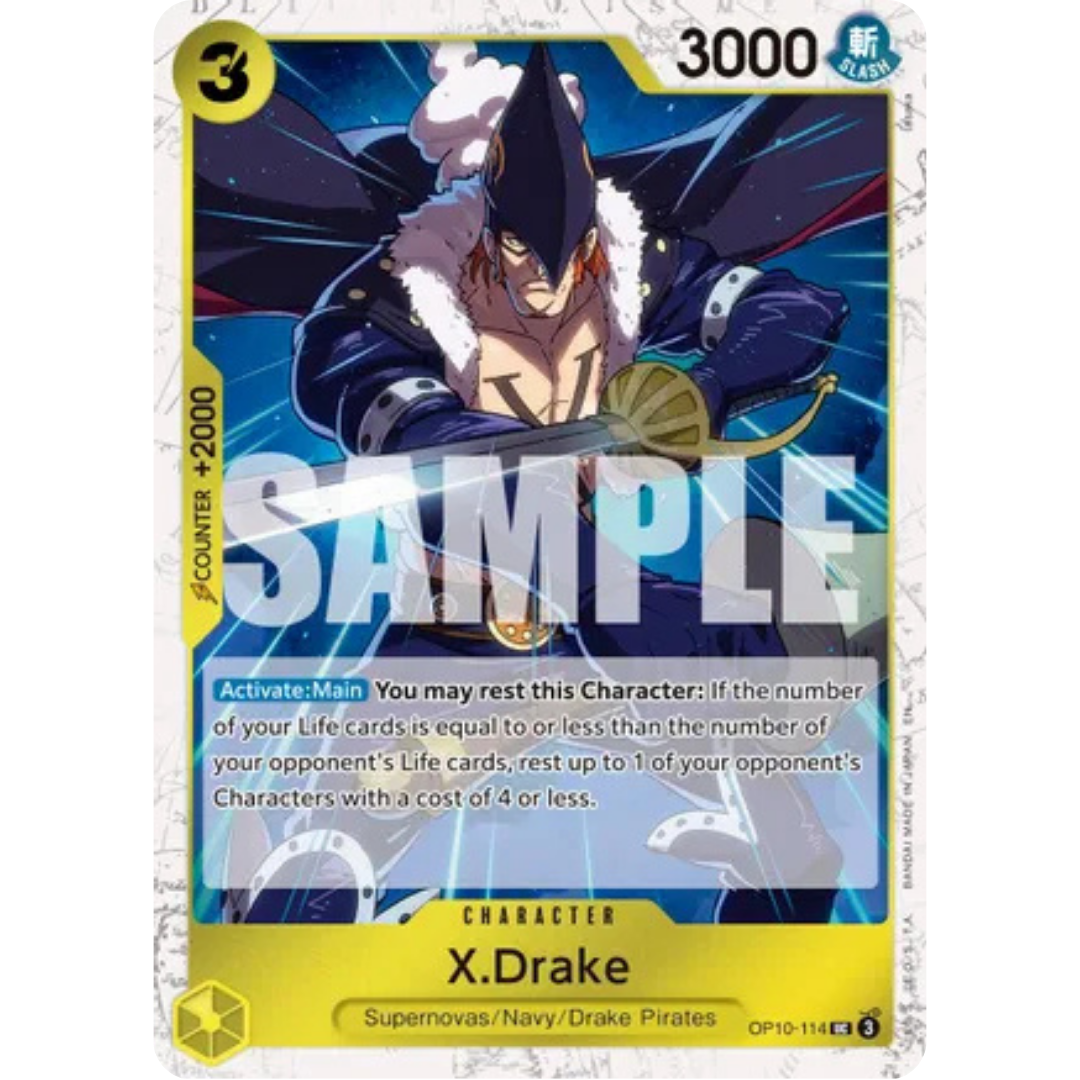 X.Drake (Pirate Foil) (OP10-114) - Premium Booster -The Best- Vol. 2 Foil