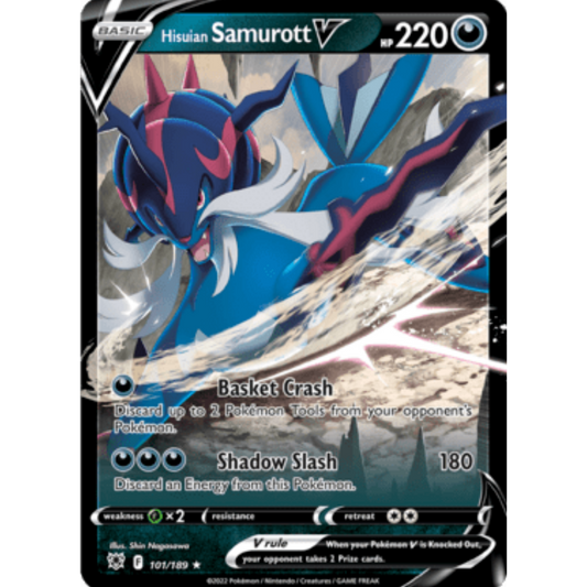 Hisuian Samurott V (101/189) [Sword & Shield: Astral Radiance]