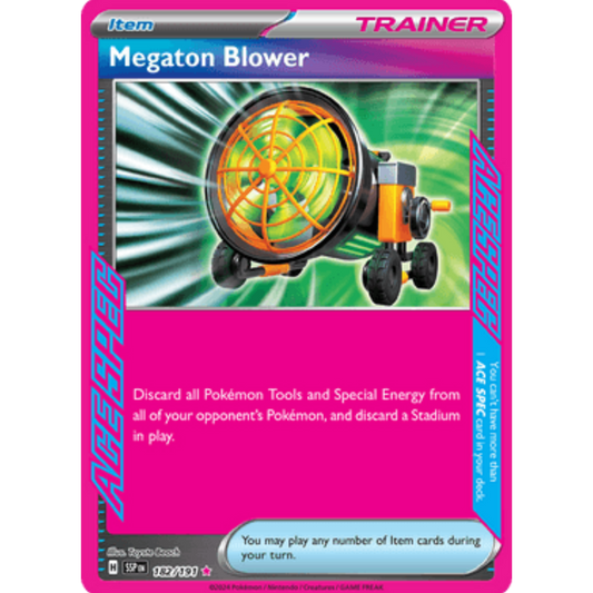Megaton Blower 182/191  - Holofoil SV08 Surging Sparks - ACE SPEC Rare