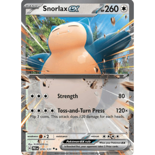Snorlax ex 076/131  - Holofoil SV Prismatic Evolutions - Double Rare