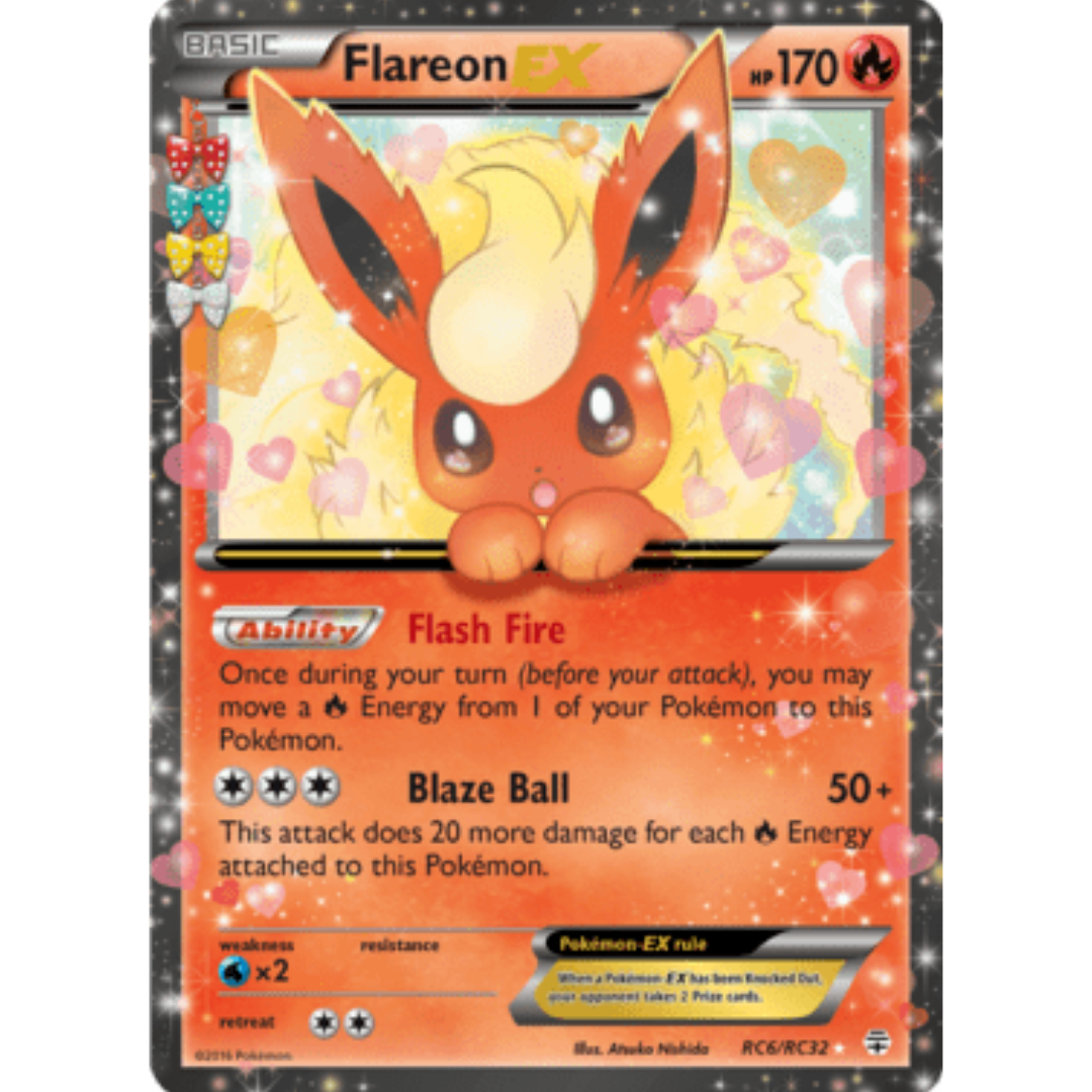 Flareon EX RC6  - Holofoil Generations Radiant Collection - Ultra Rare