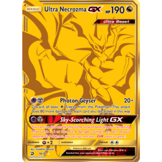 Ultra Necrozma GX (Secret) 078  - Holofoil Dragon Majesty - Secret Rare