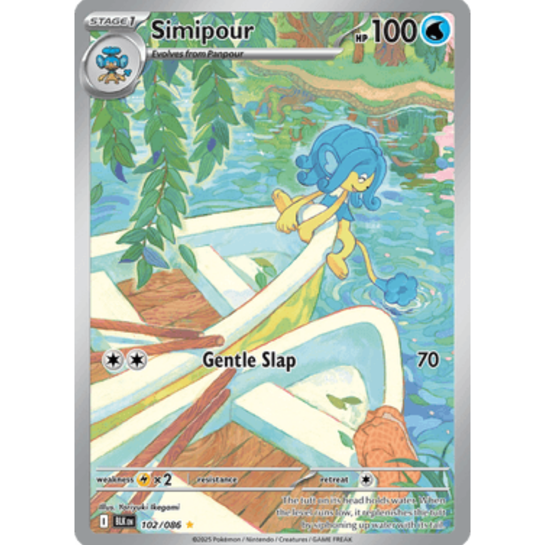 Simipour 102/086  - Holofoil SV Black Bolt - Illustration Rare