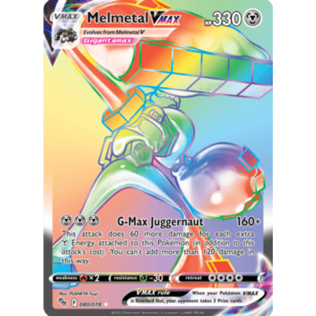 Melmetal VMAX (Secret) 080/078  - Holofoil Pokemon GO - Secret Rare